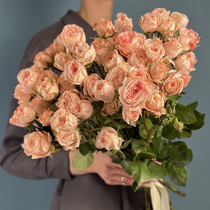 Кустовая пионовидная роза Беллалинда Парадайз 60 см