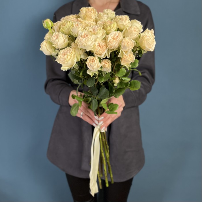 Кустовая пионовидная роза Саммер-роз 50 см