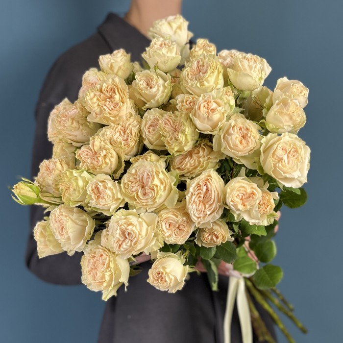 Кустовая пионовидная роза Саммер-роз 50 см