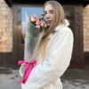 3 кустовые пионовидные розы Сансет Мэджик 60 см с эвкалиптом