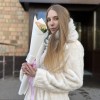 3 нежно-розовые розы Топ-гир 50 см