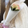 3 нежно-розовые розы Топ-гир 50 см