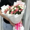 13 кустовых роз микс