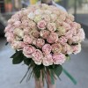 101 роза Пинк Мондиаль 70 см