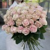 51 роза Пинк Мондиаль 70 см