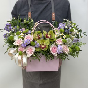 Букет дня в коробке Весеннее вдохновение