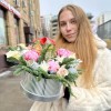 Новогодняя композиция с пионами