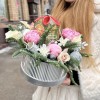 Новогодняя композиция с пионами