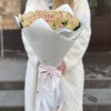 35 нежно-розовых роз Топ-Гир 50 см