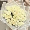 35 белых роз 40 см