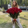 35 красных роз Эксплорер 80 см