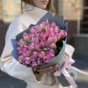 35 пионовидных розовых тюльпанов Флеш Поинт