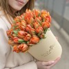 35 пионовидных тюльпанов Эрмитаж даб в коробке