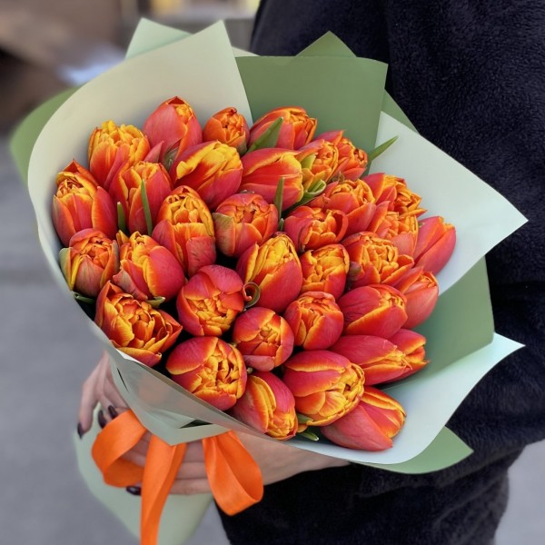 35 пионовидных тюльпанов Мира