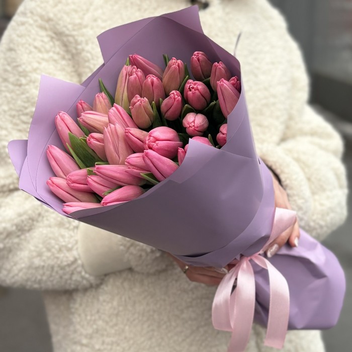 35 тюльпанов Трезор в упаковке