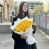 35 желтых роз 40 см