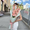 3 розовых гладиолуса