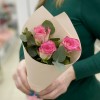 3 розы Дабл Дейт в упаковке