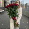 45 красных роз 80 см на юбилей