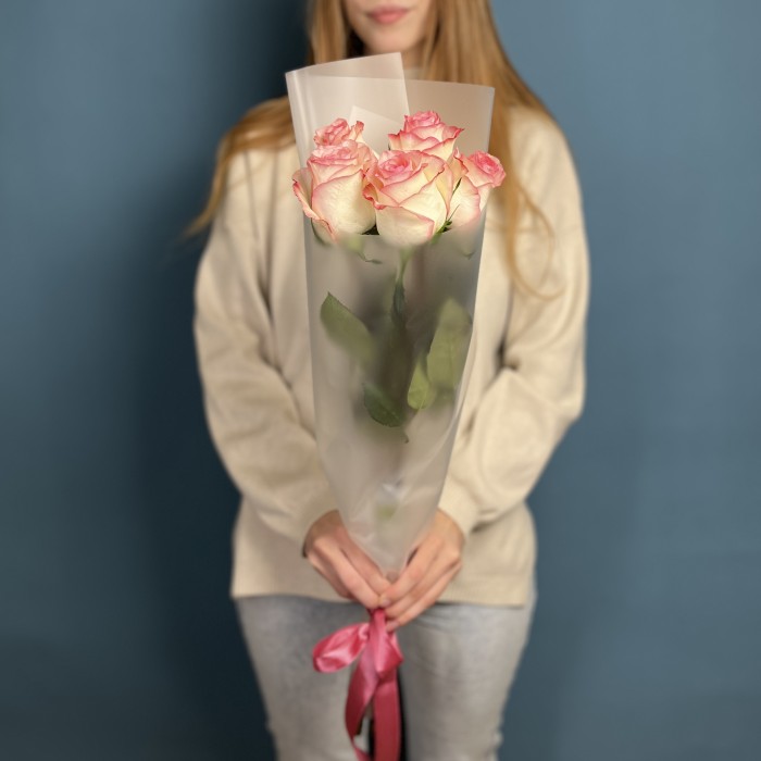 5 роз Джумилия 60 см