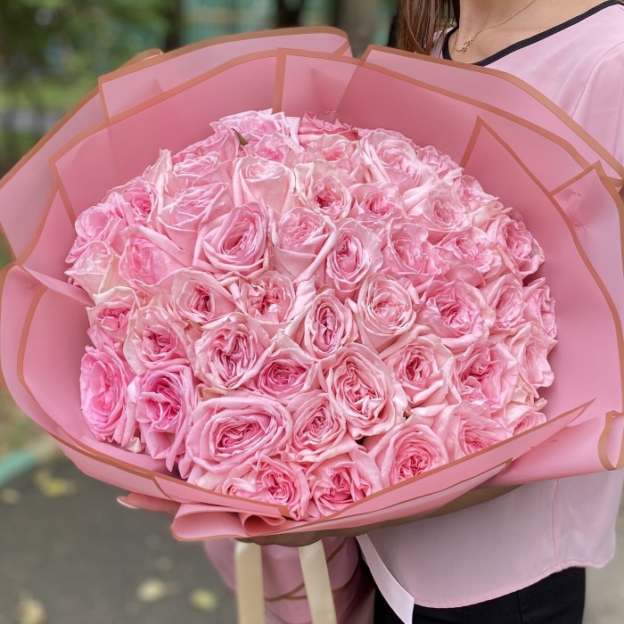 51 ароматная роза Пинк Охара 60см