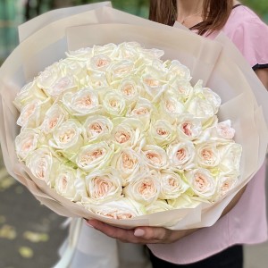 51 ароматная роза Вайт Охара 60см