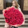 51 розовая роза Пинк Флойд 60 см