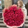 51 розовая роза Пинк Флойд 60 см