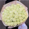 51 белая роза Аваланш 80 см