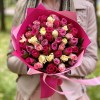 51 мини-роза малиновый микс