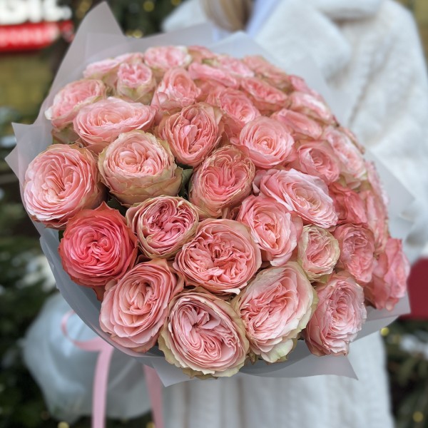 51 пионовидная роза Кахала 50 см