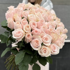 51 розовая роза Помароса