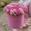 51 роза микс в коробке
