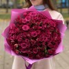 51 малиновая кустовая роза 50 см