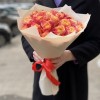 25 красно-оранжевых роз 3Д