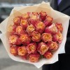 25 красно-оранжевых роз 3Д