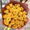 25 желтых роз 50 см