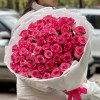 51 малиновo-белая роза Дабл Фэшн