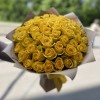 51 желтая роза 50 см