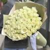 51 белая роза 50 см
