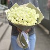 51 белая роза 50 см