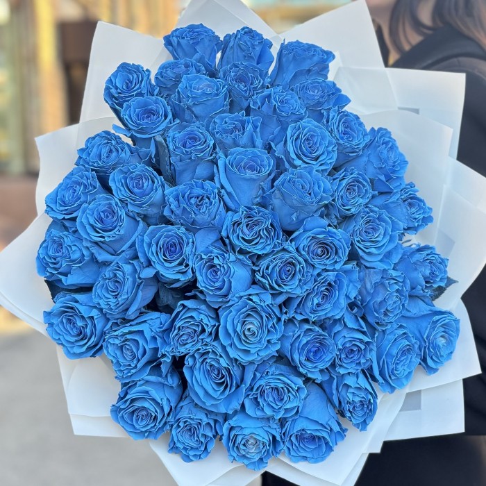 51 голубая роза Бэби блю