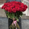 51 красная роза Ред Пантер 60 см
