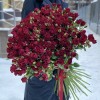 51 кустовая красная роза Рубикон 80 см