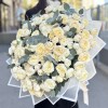 51 кустовая пионовидная кремовая роза Джульетта