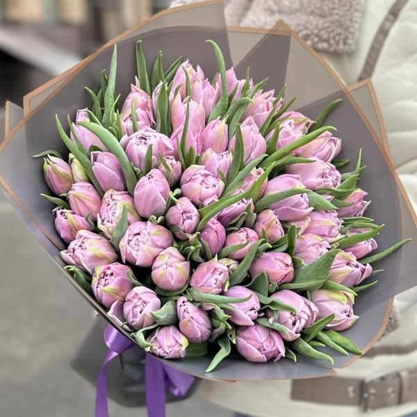 51 лиловый тюльпан Дабл Мастер