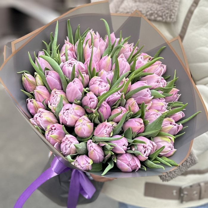 51 лиловый тюльпан Дабл Мастер