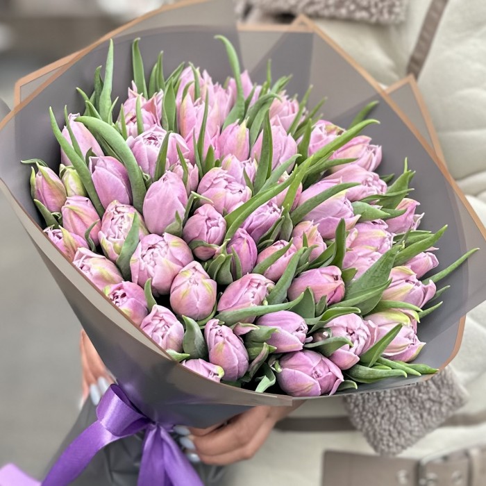 51 лиловый тюльпан Дабл Мастер