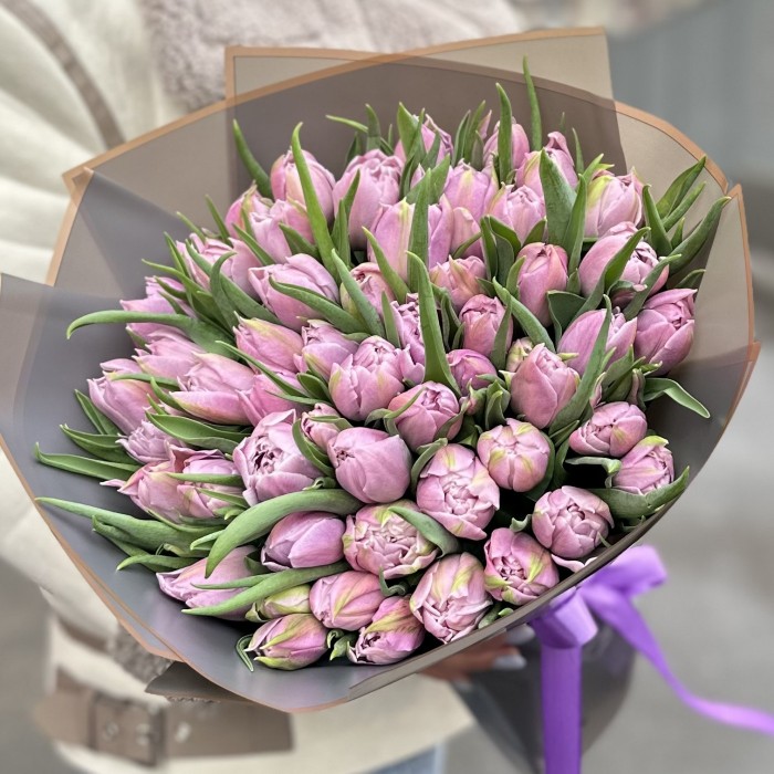 51 лиловый тюльпан Дабл Мастер