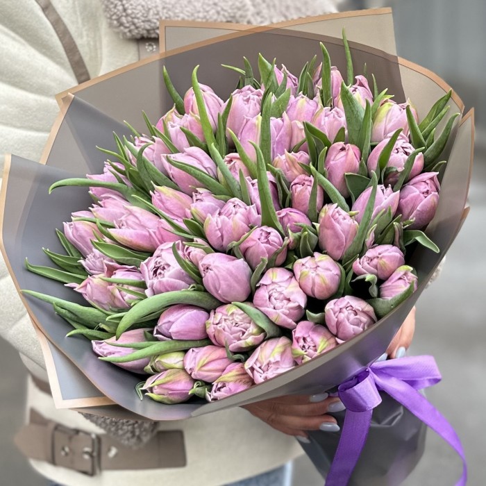 51 лиловый тюльпан Дабл Мастер